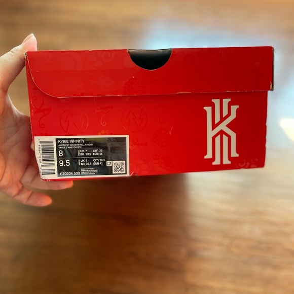 Nike Kyrie Infinity Amethyst Wave/Metallic Gold Men’s Size 8, Like New - Picture 8 of 8